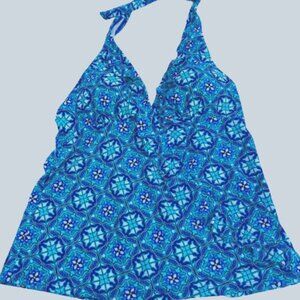 Spanx Love Your Assets Swimwear NWT Tankini Halter Top Molded Cups Slimming, Med